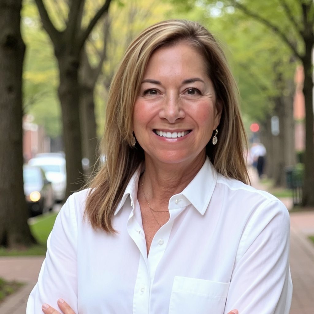 Headshot White Blouse